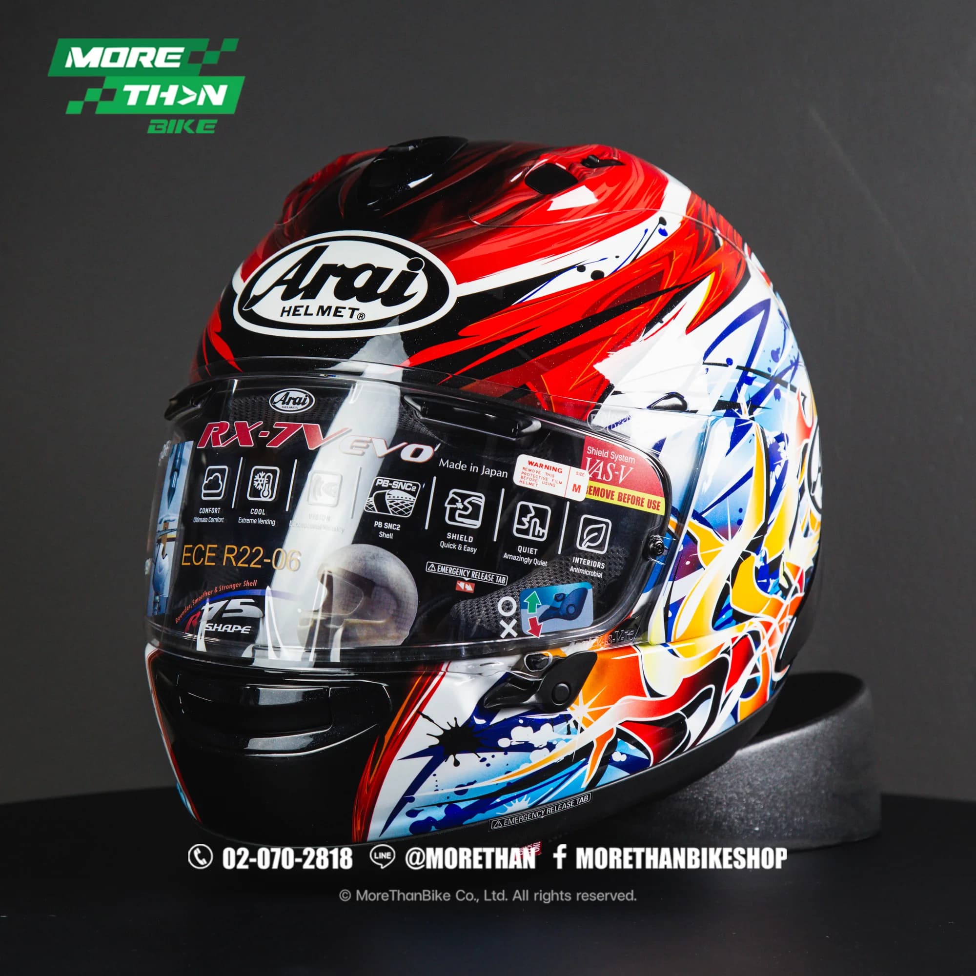 หมวกกันน็อค Arai รุ่น RX-7V Evo ลาย Nagashima