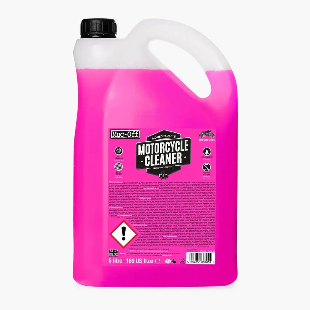 Muc-Off Nano Tech Motorcycle Cleaner 5L – น้ำยาล้างรถจักรยานยนต์ สูตรนาโนเทค 5ลิตร