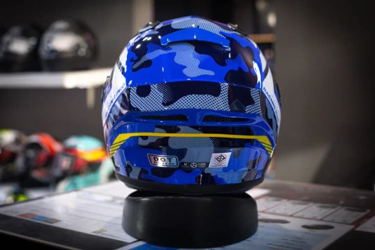 หมวกกันน็อค Zeus รุ่น ZS-826RS ลาย Camo Blue BK8