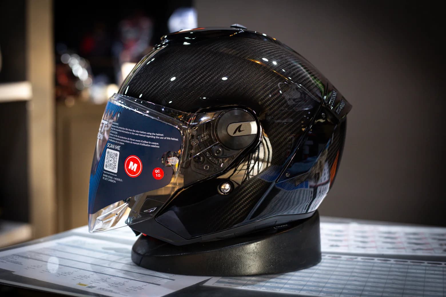 หมวกกันน็อค Shark รุ่น RS Jet ลาย Full Carbon DAD