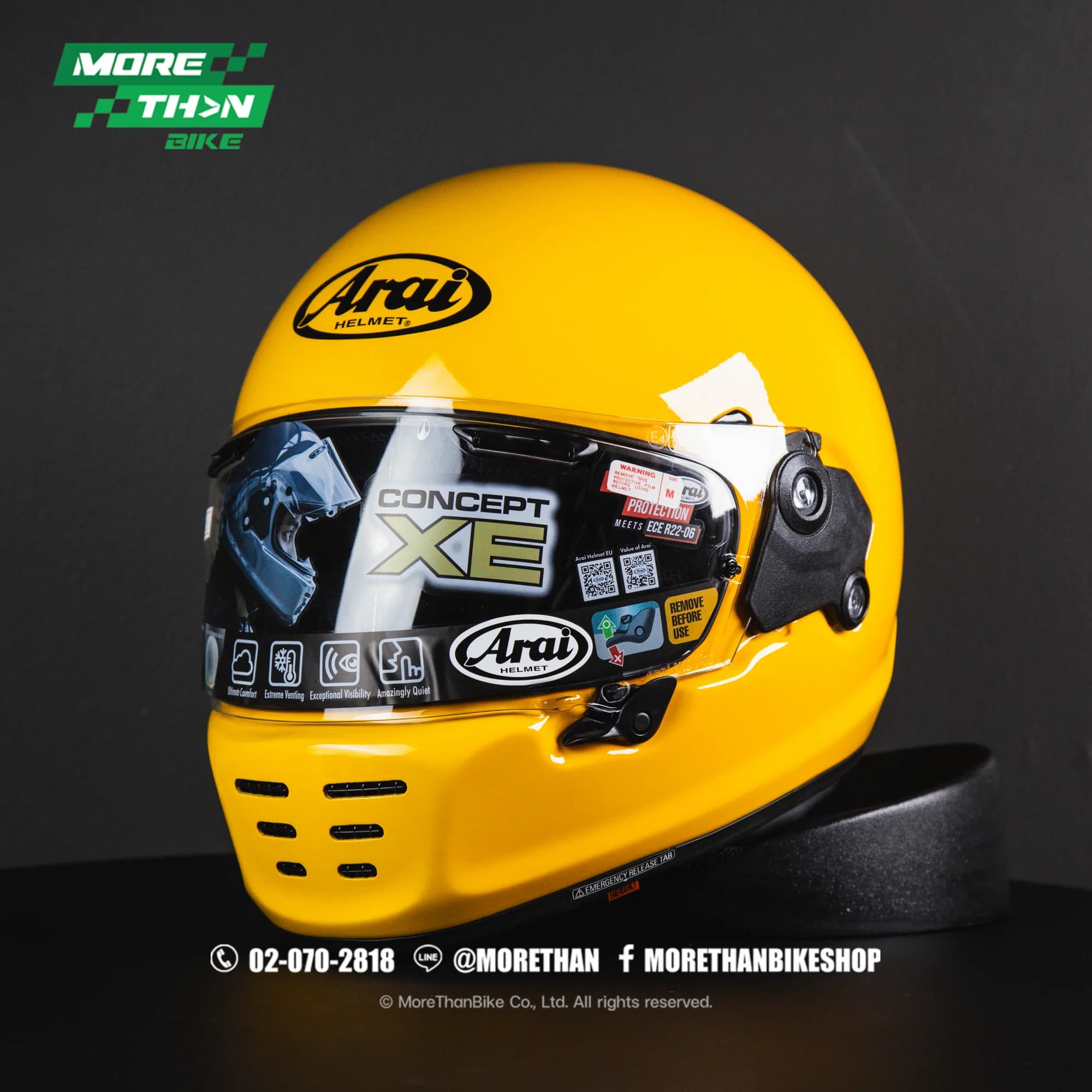 หมวกกันน็อค Arai รุ่น Concept-XE สีเหลือง