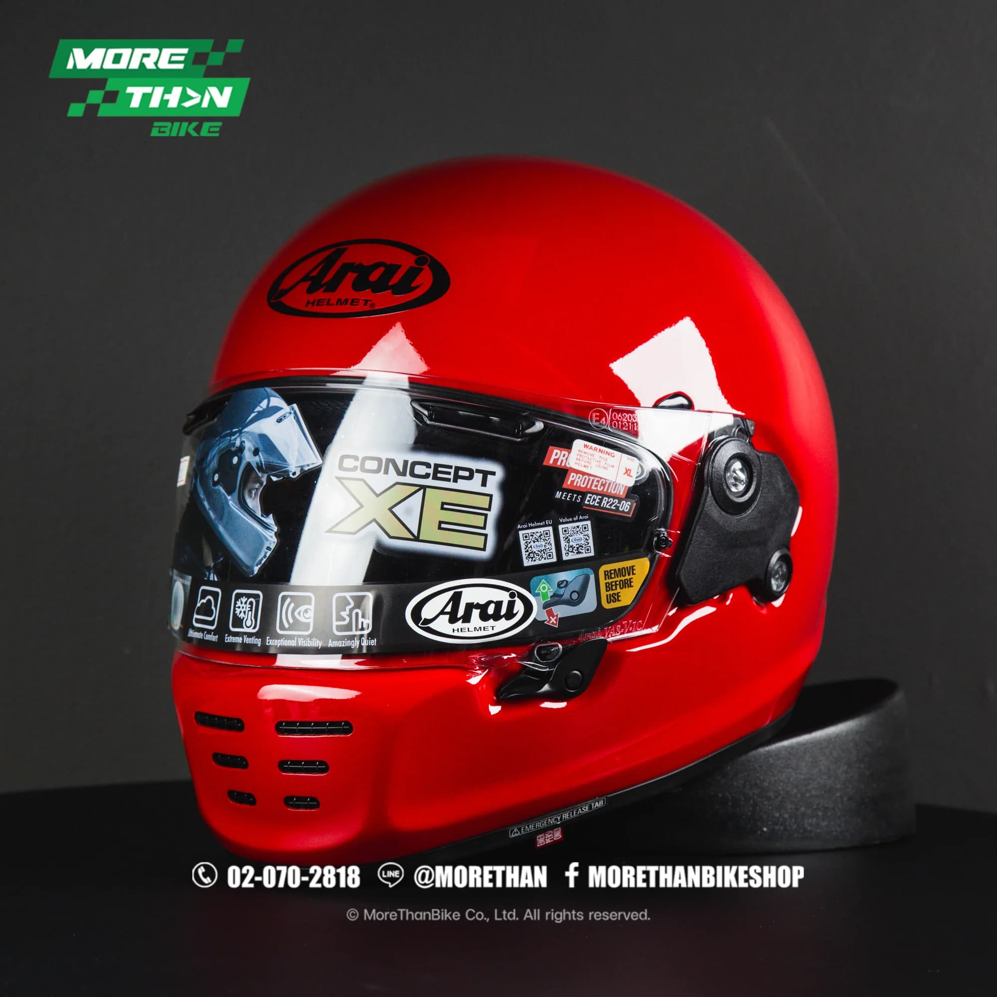 หมวกกันน็อค Arai รุ่น Concept-XE สีแดง
