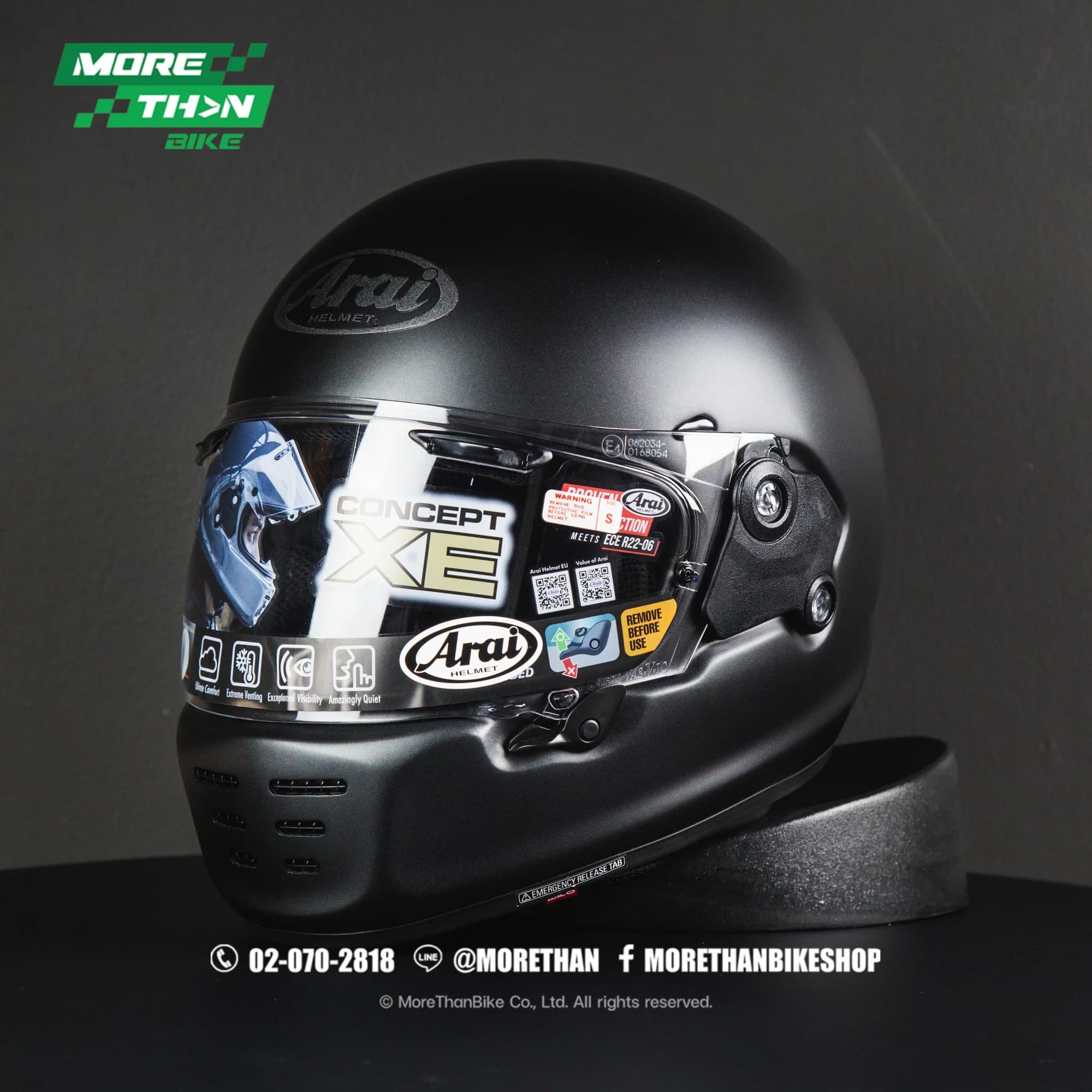 หมวกกันน็อค Arai รุ่น Concept-XE สีดำด้าน