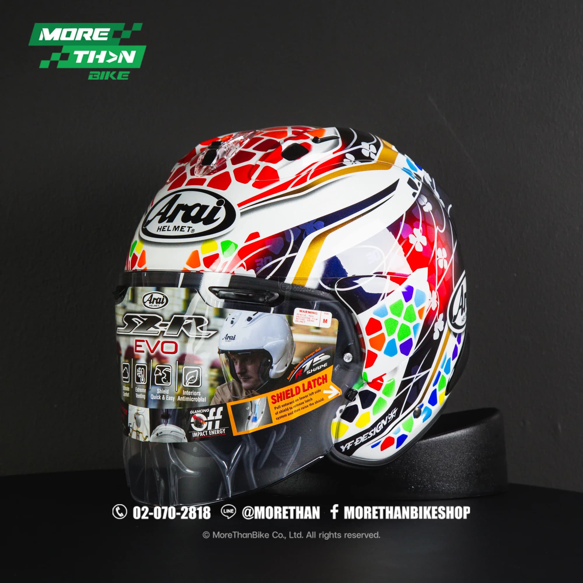 หมวกกันน็อค Arai รุ่น SZ-R EVO ลาย Nakagami GP2