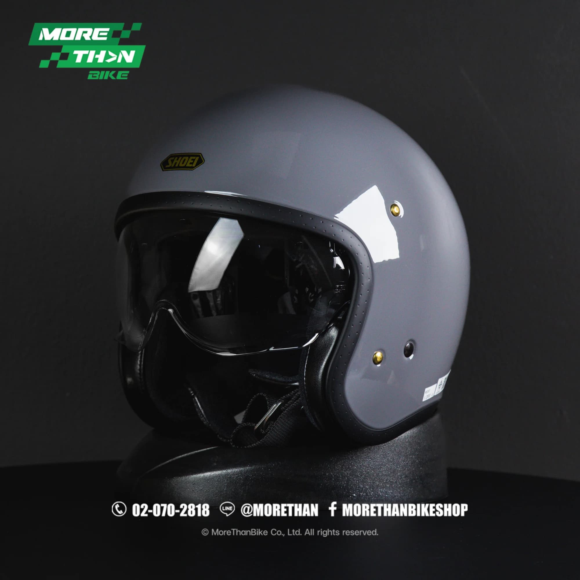 หมวกกันน็อค SHOEI รุ่น J.O. สี Basalt Grey (เทาเงา)