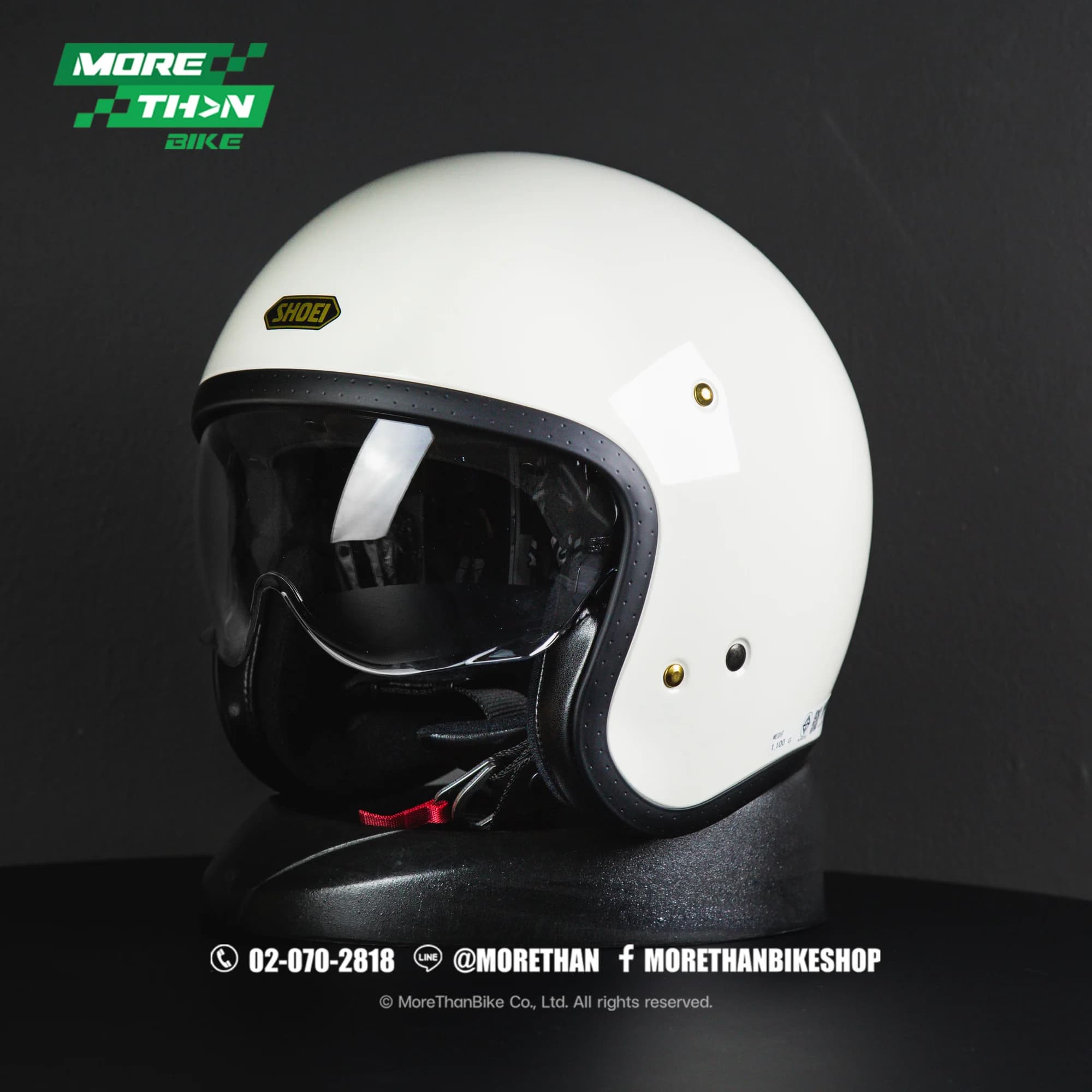 หมวกกันน็อค SHOEI รุ่น J.O. สี Off White (ขาวเงา)