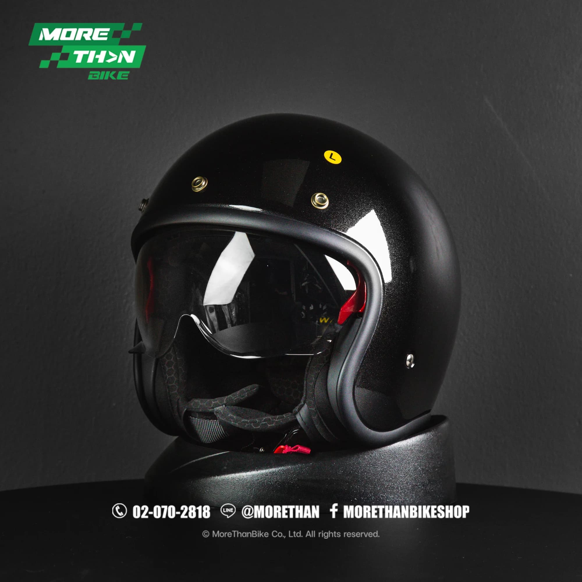 หมวกกันน็อค Zeus รุ่น ZS-389A สี Metallic Black (ดำเงา)