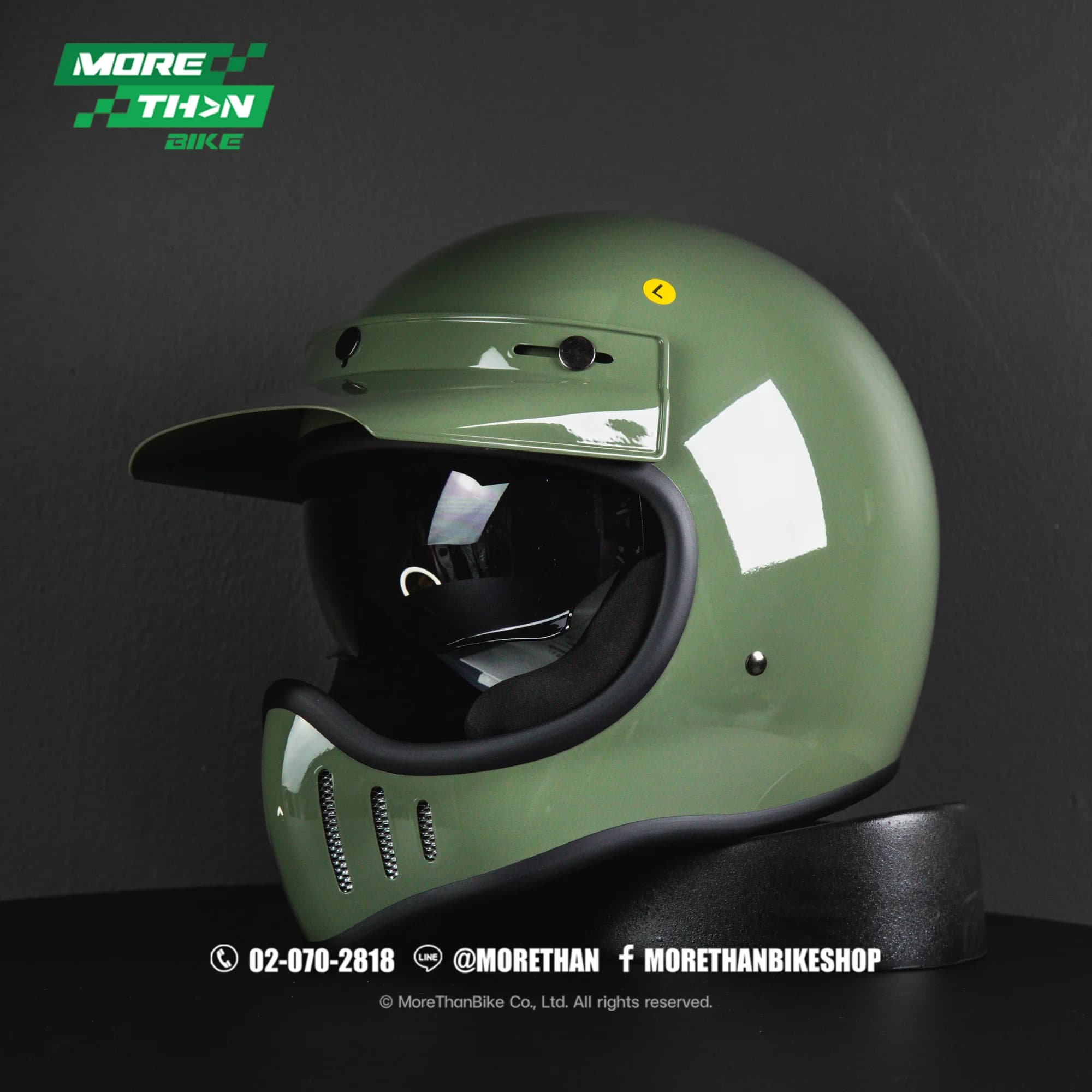 หมวกกันน็อค Zeus รุ่น ZS-916D ลาย Light Army Green